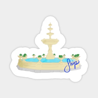 Shippensburg Old Main Fountain Magnet