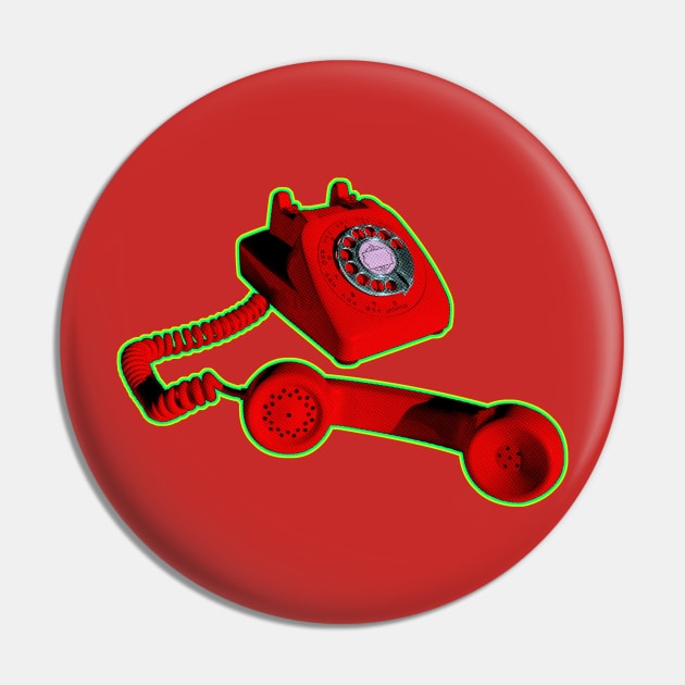 Call Me on The Red Telephone Pin by callingtomorrow