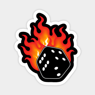 Flaming Dice! Magnet