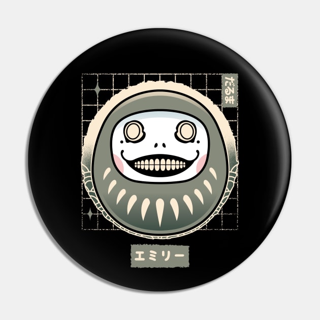 Emil Daruma Pin by Lagelantee