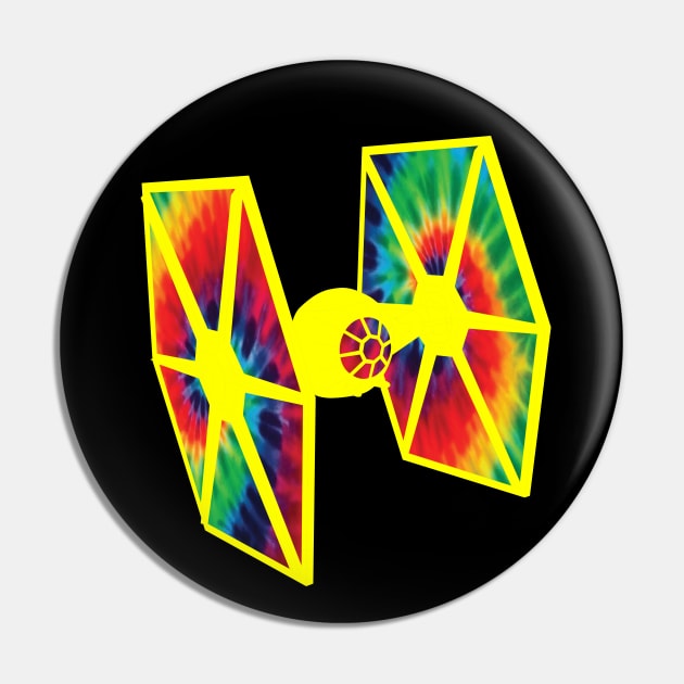 Tie-Dye Peace Keeper 2 Pin by LaserBrainDesign