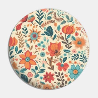 Floral pattern Pin