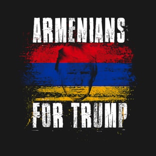 Armenians For Trump - Trump 2020 Patriotic Flag T-Shirt