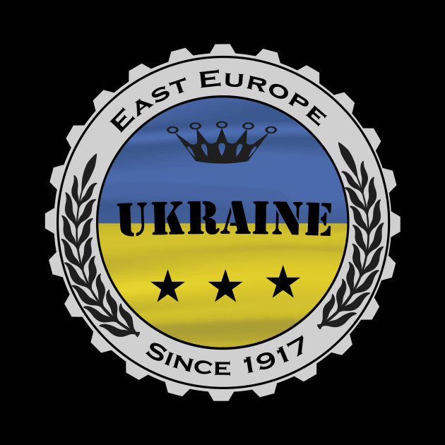 Ukraine Flagge Bierdeckel Vintage Design by JG0815Designs