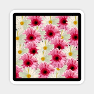 it is a beautiful and colourful flower pattern Magnet