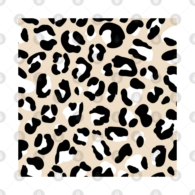 Black, White and Cream and Leopard Print by YourGoods