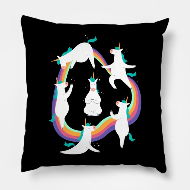 Unicorn Yoga Pillow by madeinchorley