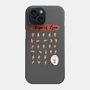 sign of love Phone Case