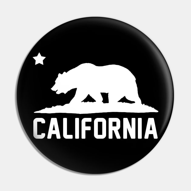 California Bear White Cali Souvenir State Map Republic CA Pin by maelotti22925