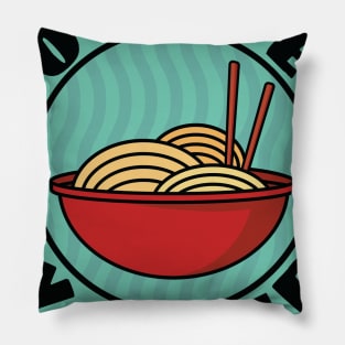 Powered By Ramen Japanese Noodles Pillow