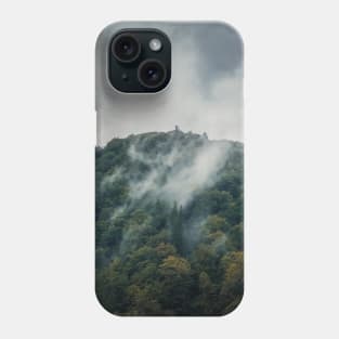 forest on the misty hill Phone Case