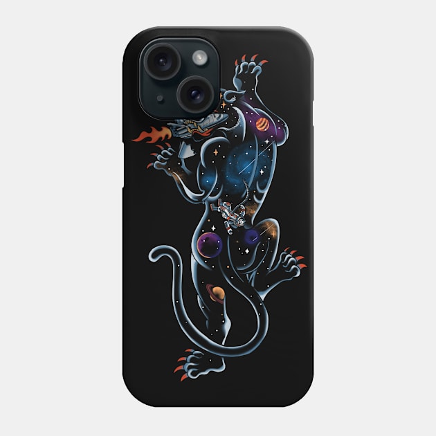 Space Panther Phone Case by kookylove