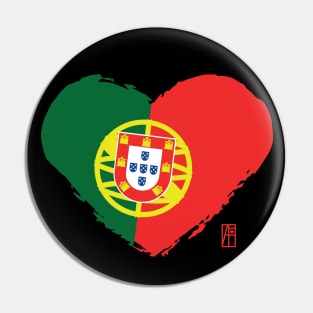 I love my country. I love Portugal. I am a patriot. In my heart, there is always the flag of Portugal Pin