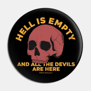 Hell Is Empty Pin