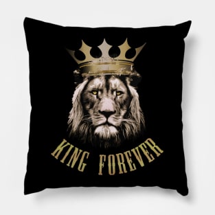 Lion King Vector Design, King Forever Pillow