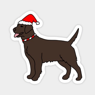 Holiday Chocolate Lab Magnet