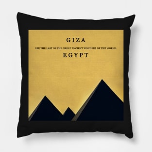 Giza Egypt ancient wonders of the world Pillow