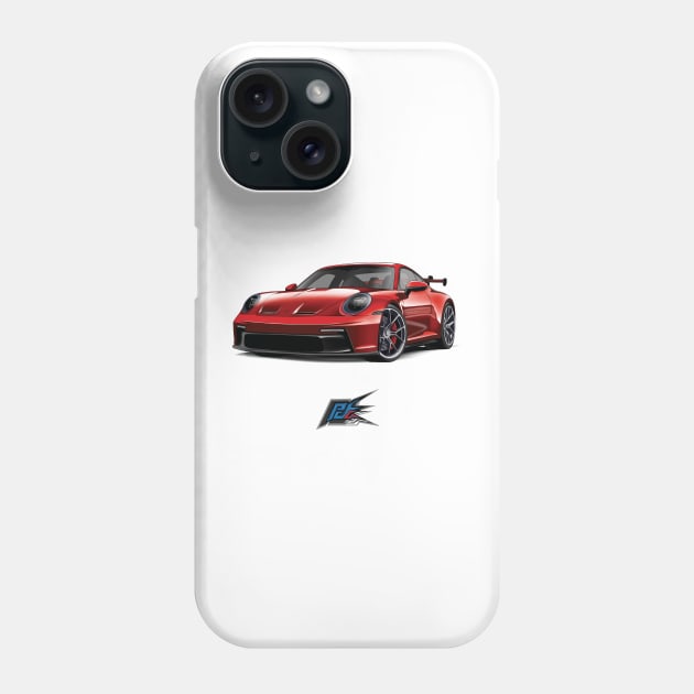 porsche 992 gt3 Phone Case by naquash