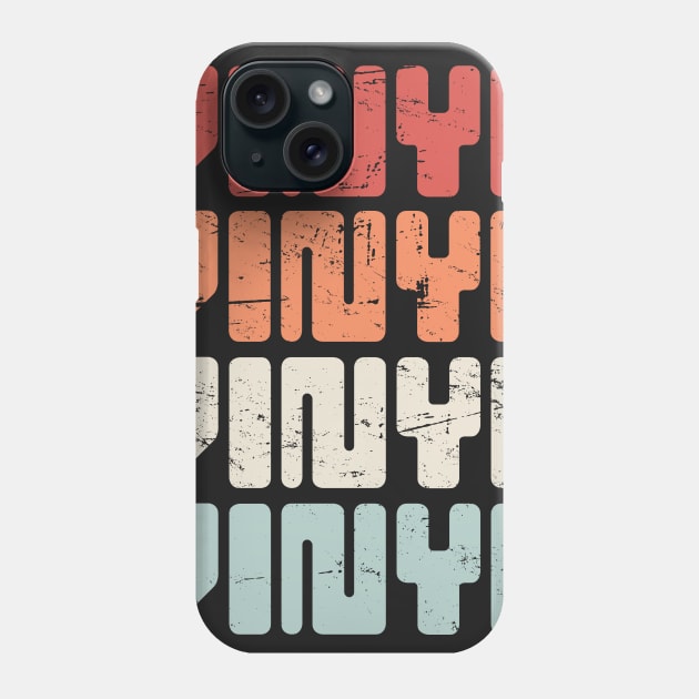 Retro VINYL Record Text Phone Case by MeatMan