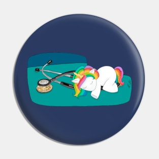 Yuni Sleeps on a Stethoscope Pin