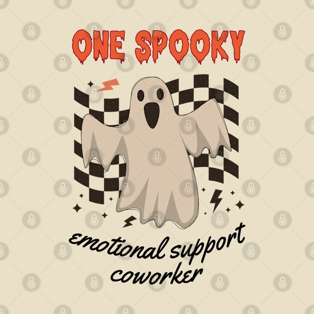 Emotional Support Coworker - Spooky Halloween Design by best-vibes-only