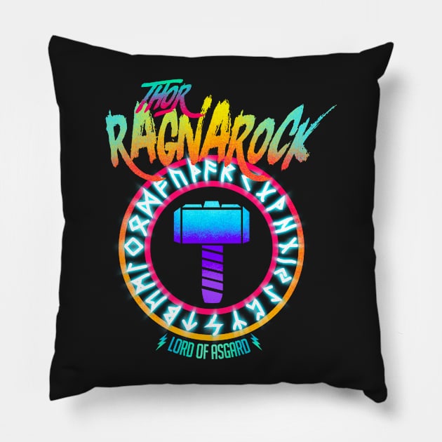 Thor RagnaRock Pillow by Gerkyart