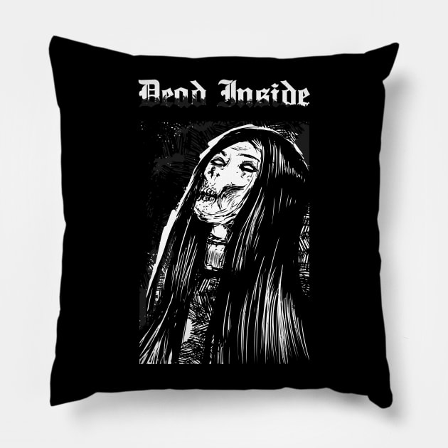 Dead Inside VIII Pillow by DeathAnarchy