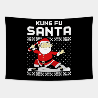 kungfu santa Tapestry