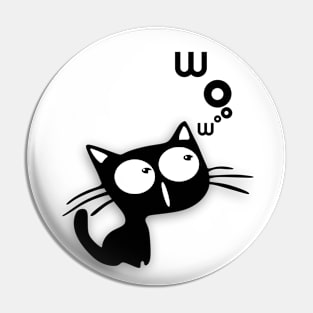 wow cat Pin