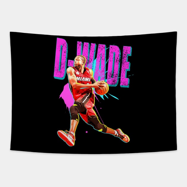 D-Wade Paint Tapestry by RetroVania