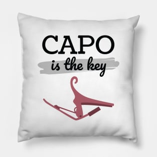 Capo is the Key Rose Gold Capo Light Theme Pillow