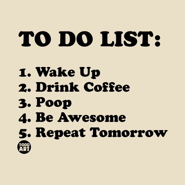 to do list by toddgoldmanart