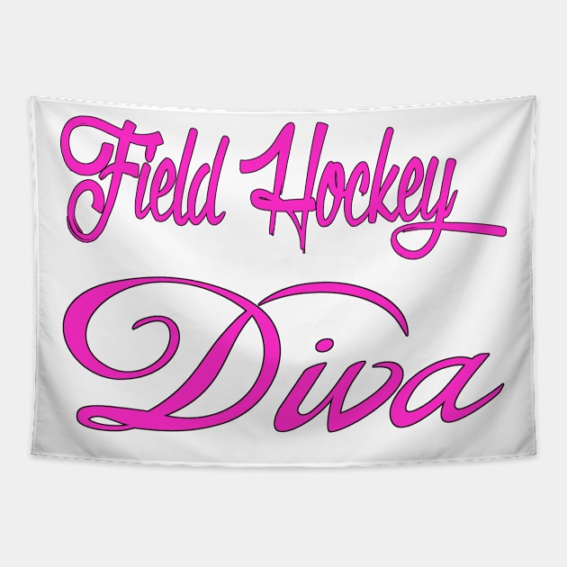 Field Hockey Diva Tapestry by Naves