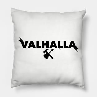 For Valhalla! (blk) Pillow