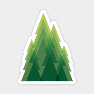 Geometric green trees Magnet