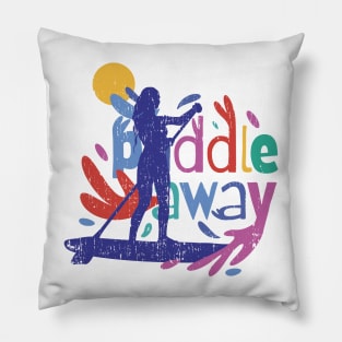 Girl Who Loves Paddle Away Pillow