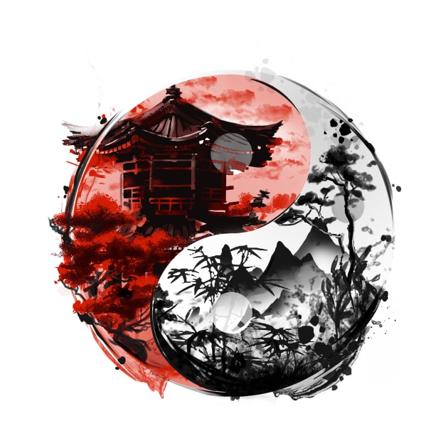 Yin e yang Temple and Nature by Fan.Fabio_TEE