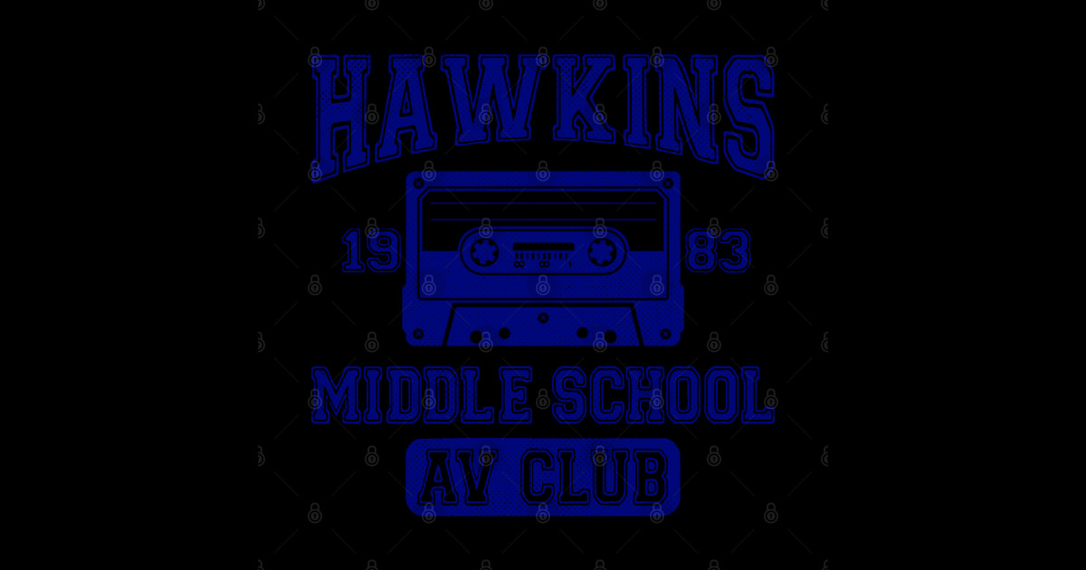 Hawkins AV Hawkins Av Club Sticker TeePublic