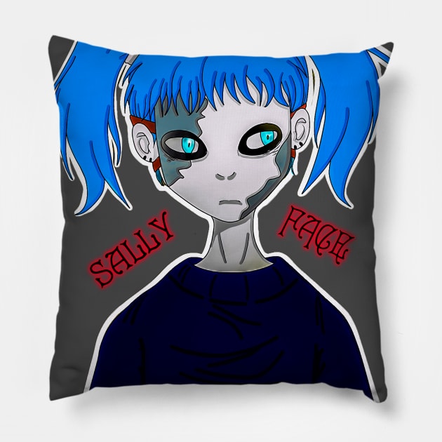 Sally Face Pillow by alkatras