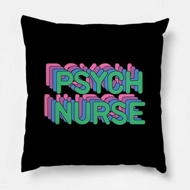 Psych Nurse Funny Psychiatric Nurse Gift Idea Pillow by Zen Cosmos Official