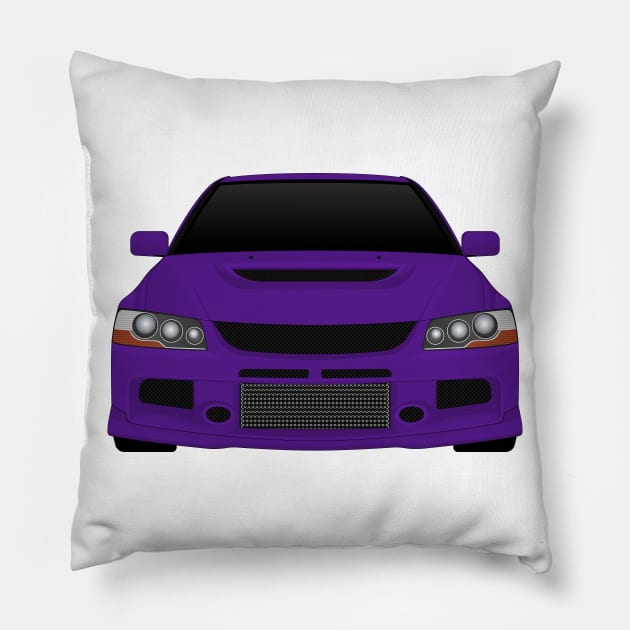 Evo IX Purple Pillow by VENZ0LIC