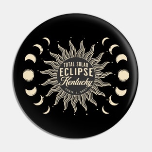 Total Solar Eclipse Kentucky USA April 2024 Pin