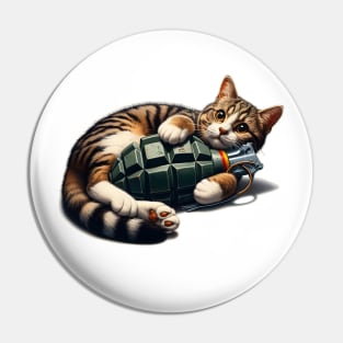 Cat and Grenade Pin