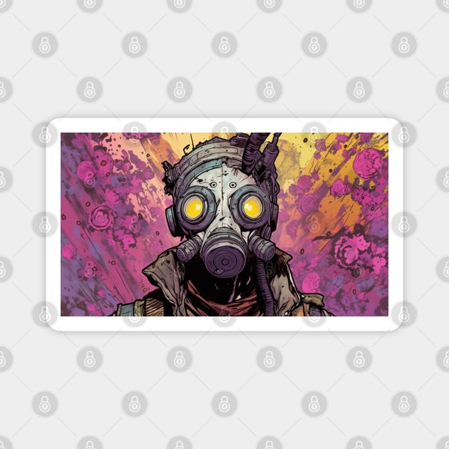 Post Apocalyptic Psycho Survivor Magnet by Nightarcade