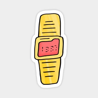 Retro Watch Doodle Star Magnet