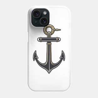 Golden Anchor  Design Phone Case