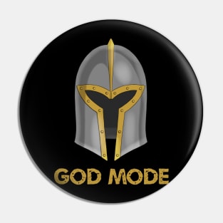 God mode gold Pin