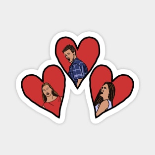 Distracted Boyfriend Meme Valentines Day Magnet