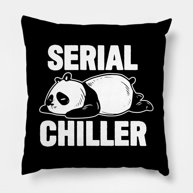 Panda - Panda Serial Chiller Pillow by Kudostees