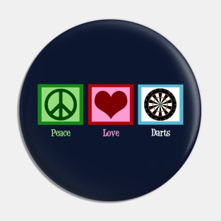 Peace Love Darts Pin